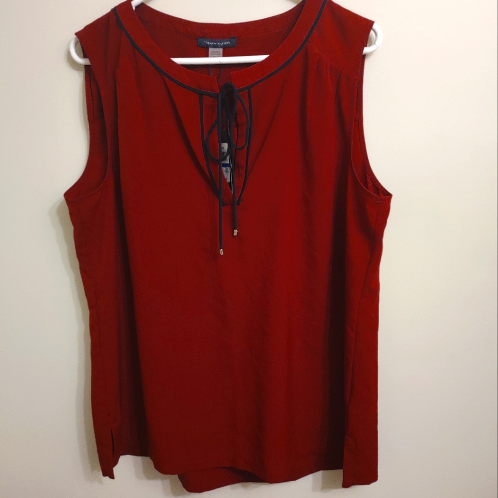 Red Tommy Hilfiger blouse